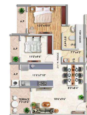 2 BHK Flat In Imperial Anantha For Sale  In Vasai