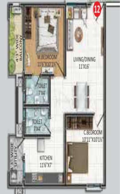 2 BHK Flat In Vasavi Urban For Sale  In Bachupally