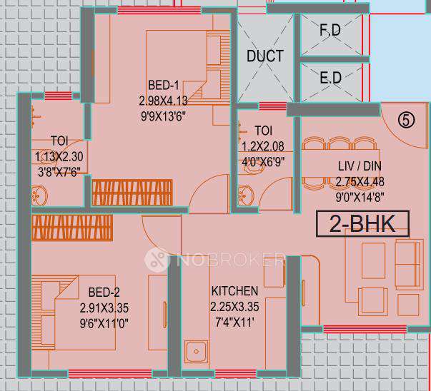 2 BHK Flat In Mahalakshmi Nagar For Sale  In Naigaon East