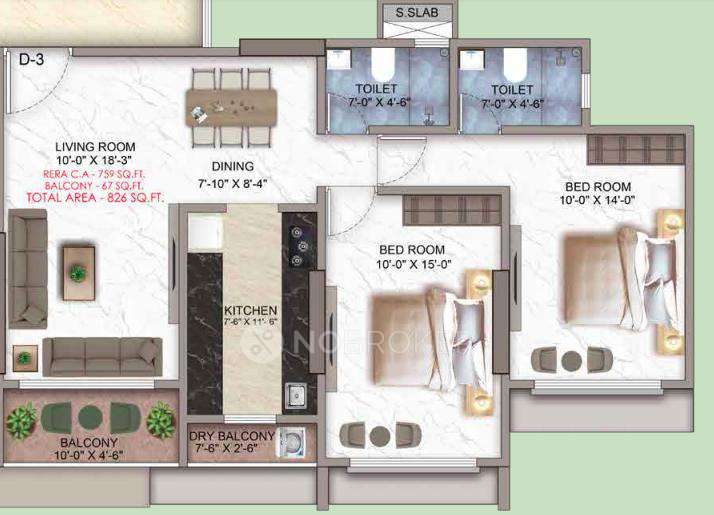 2 BHK Flat In Nicco Vanashri For Sale  In Borivali West
