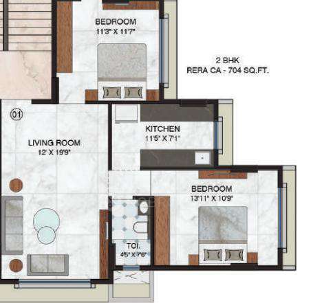 2 BHK Flat In Sudarsan Enclave For Sale  In Vile Parle West