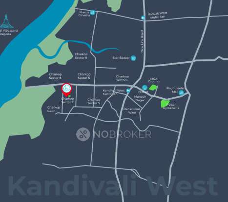 1 BHK Flat In Jadeite Kaveri For Sale  In Kandivali West