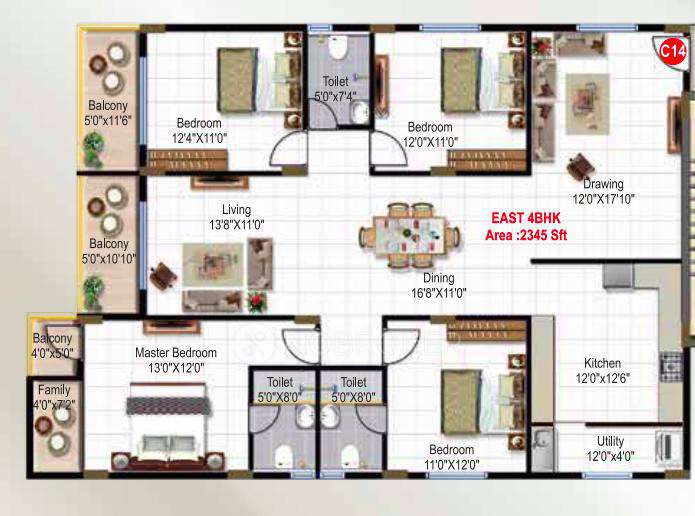 4 BHK Flat In Green Edge Signature For Sale  In Varthur