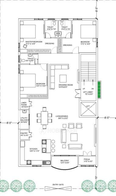 3 BHK Flat In Siri For Sale  In Greenlands Layout Manchiravula