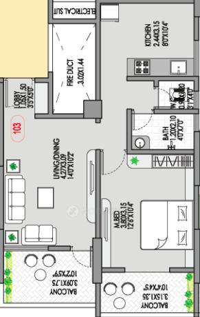 1 BHK Flat In Badhekar Harshada For Sale  In Kothrud