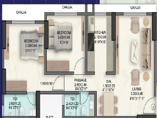 2 BHK Flat In Sushanku Avenue 37 For Sale  In Goregaon West