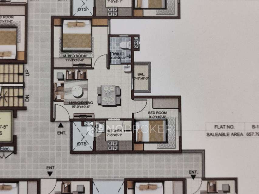 2 BHK Flat In Mahaveer Turquoise For Sale  In Basapura