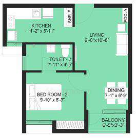 1 BHK Flat In Arun Excello Haripriya For Sale  In Guduvanchery