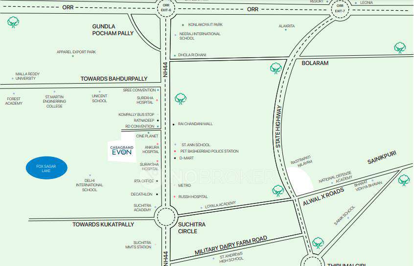 4 BHK Flat In Casagrand Evon For Sale  In Kompally