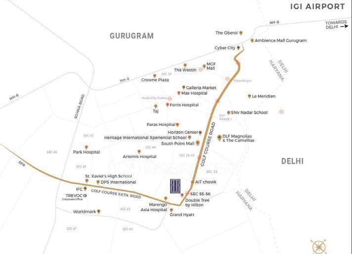 3 BHK Flat In Trevoc Royal Residences For Sale  In Sector 56