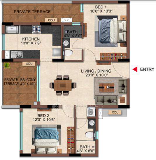 2 BHK Flat In Casagrand Casamia For Sale  In Pallavaram