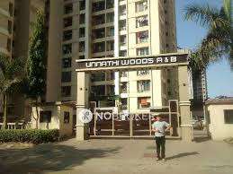 2 BHK Flat In Raunak Unnati Woods for Rent  In Thane West