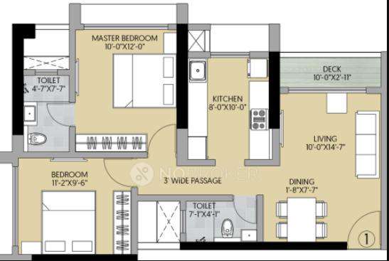 2 BHK Flat In Ajmera Solis For Sale  In Vikhroli East