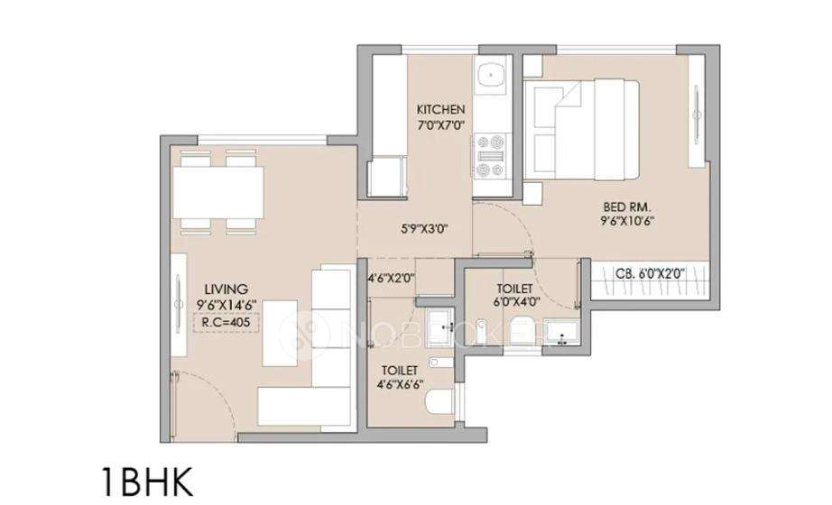 1 BHK Flat In Mansarovar Pearl Gardens For Sale  In Gokul Angan Marg, Gokul Aagan, Vasai West, Vasai-virar, Maharashtra 401202, India