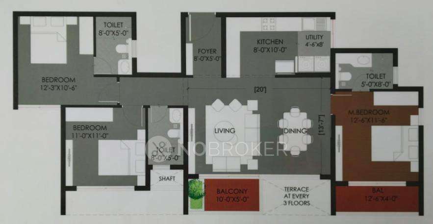 3 BHK Flat In Nbr Soul Of The Seasons For Sale  In Varthur