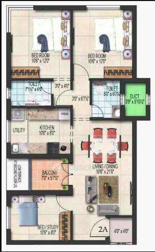 3 BHK Flat In Harmony Blossoms For Sale  In Tambaram