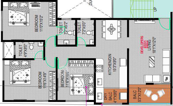 3 BHK Flat In Parulekar Sarthak For Sale  In Kothrud