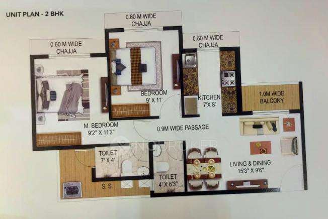 2 BHK Flat In Today Saubhagyam Gold Rush For Sale  In Panvel
