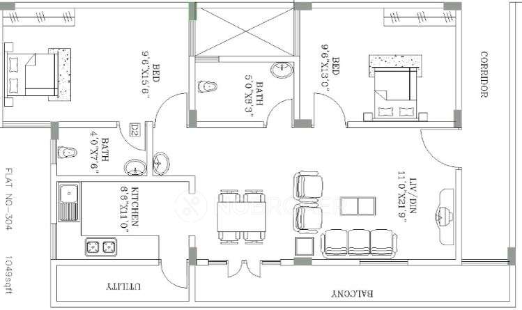 2 BHK Flat In Vmaks Roselle For Sale  In Electronic City