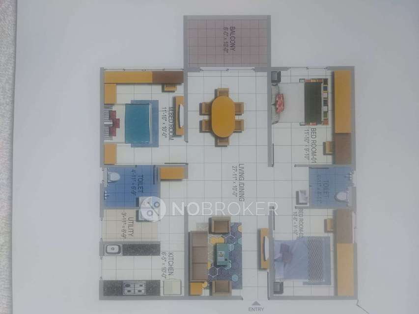 3 BHK Flat In Urbanrise On Cloud 33 For Sale  In Bachupally