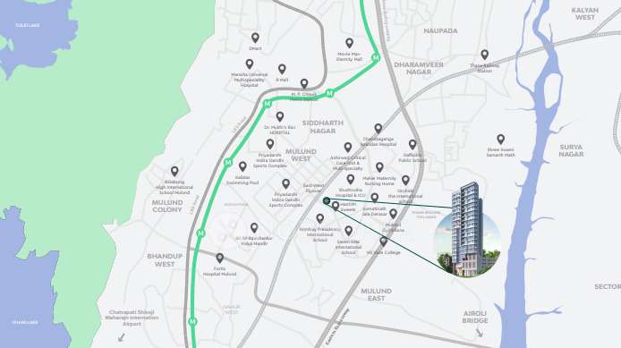 3 BHK Flat In Ashapura The Legend For Sale  In Mulund East