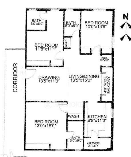 3 BHK Flat In Suprem Resedency For Sale  In Shilpa Hills