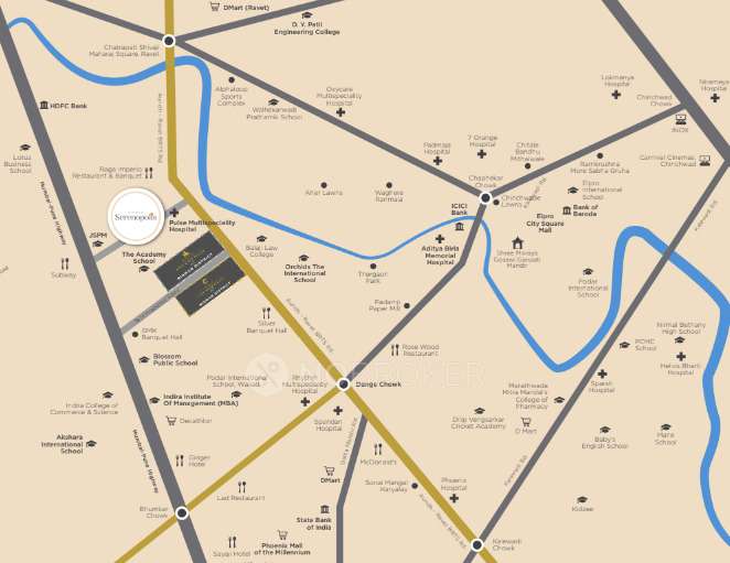 2 BHK Flat In Nirman Serenopolis For Sale  In Tathawade