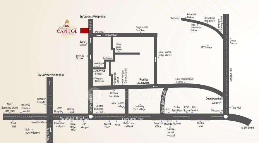 3 BHK Flat In Dc Capitol For Sale  In Panathur