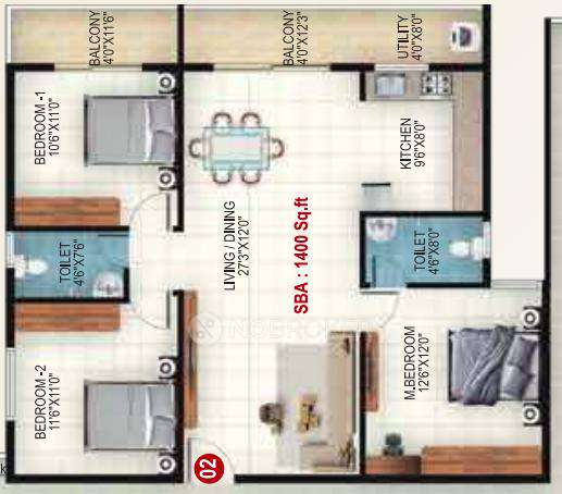 3 BHK Flat In Dc Capitol For Sale  In Panathur