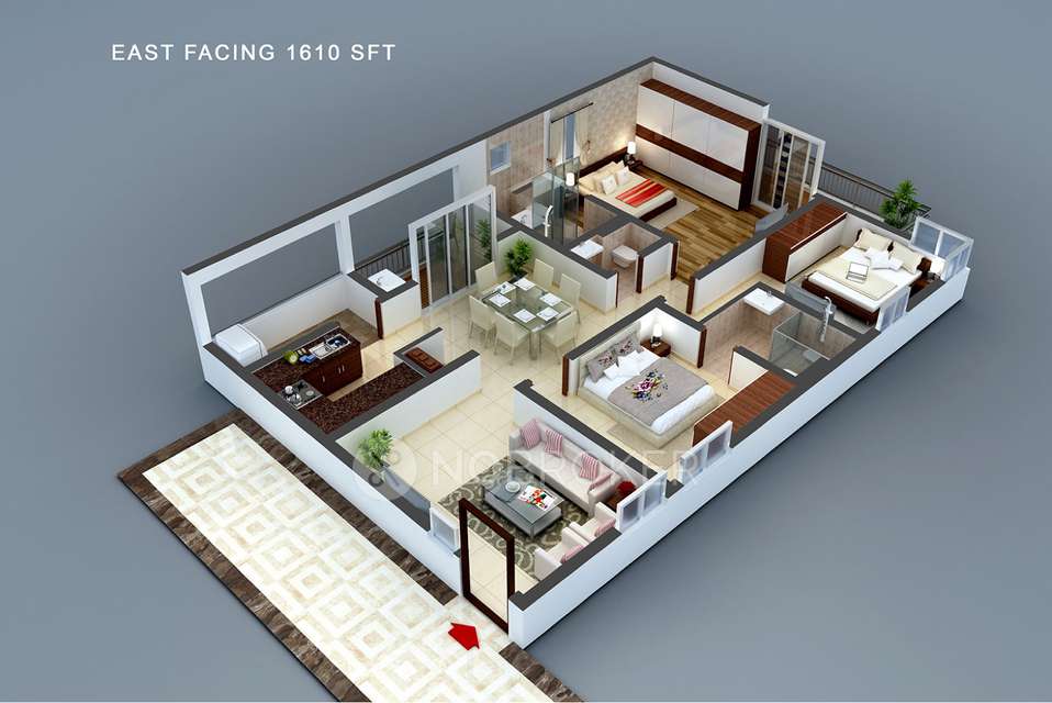 3 BHK Flat In Vasavi Atlantis For Sale  In Narsingi Village