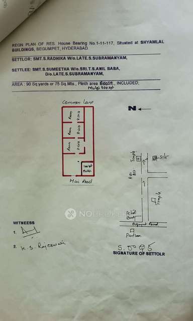 3 BHK House For Sale  In Begumpet