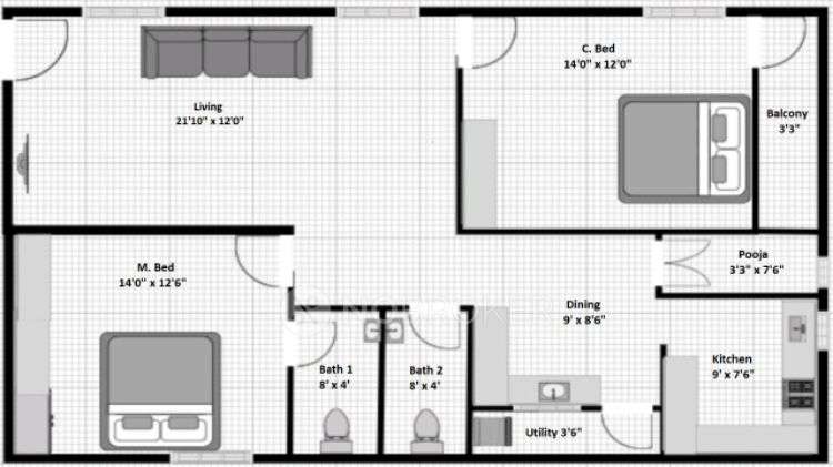 2 BHK Flat In Srivari Palace For Sale  In Secretariat Colony, 230, Balaji Nagar, Kyettaian Gouda Nilayam, Alkapoor, Raghavendra Colony, Hyderabad, Telangana 500089, India