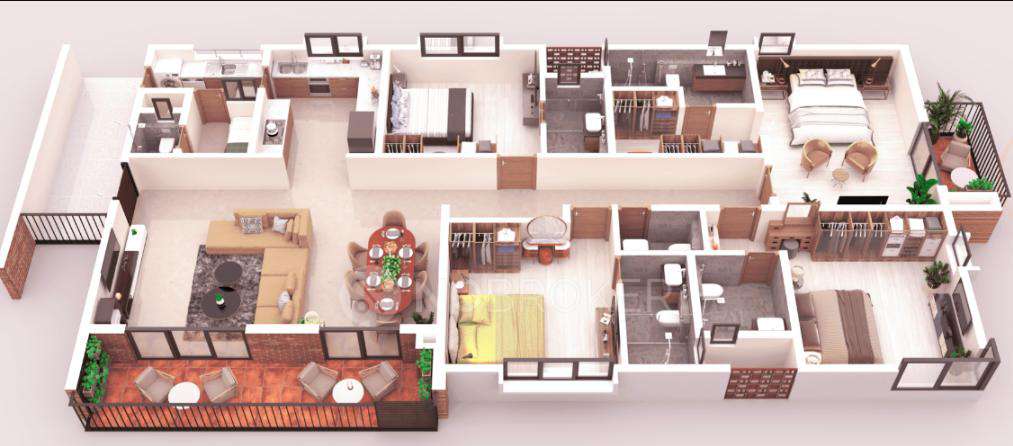 4 BHK Flat In Koncept Ambience Downtown For Sale  In Banasawadi