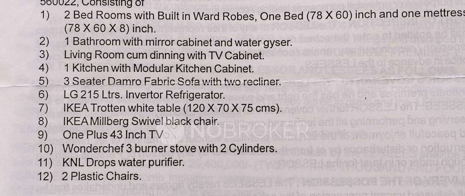 2 BHK Flat In Vspl Metropolis for Rent  In Yeshwanthpur