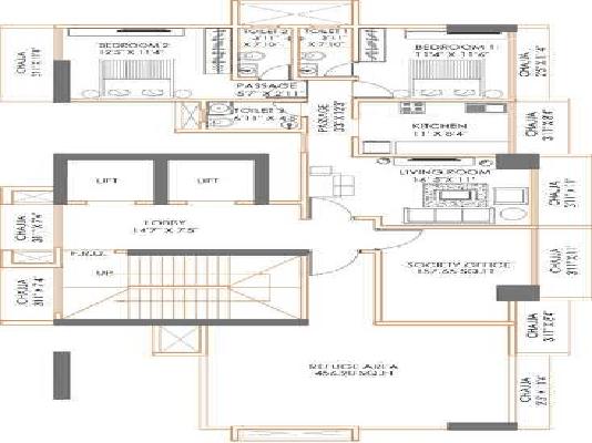 2 BHK Flat In Bafna Avenue For Sale  In Girgaon