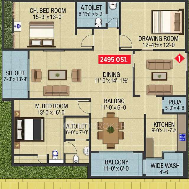 3 BHK Flat In Green Space Hive For Sale  In Alkapoor Township