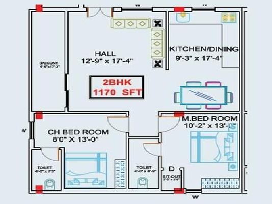 2 BHK Flat In Prred Gretel Residency For Sale  In Nagole