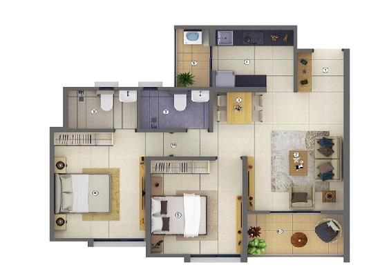 2 BHK Flat In Shapoorji Pallonji Joyville Pune For Sale  In Hadapsar