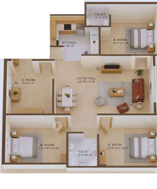 3 BHK Flat for Rent  In Chandrayangutta