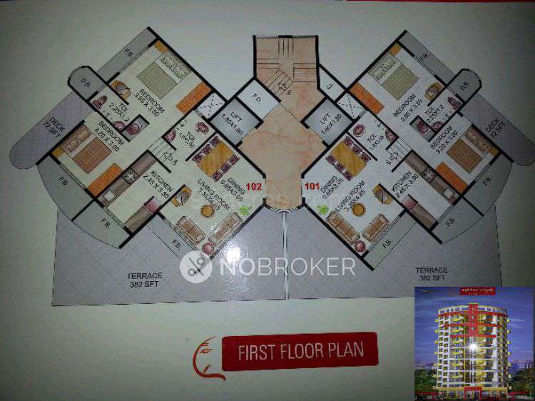 2 BHK Flat In Ashtavinayak Tower For Sale  In Kamothe