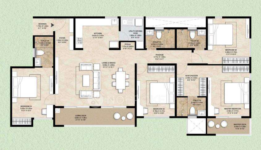 4 BHK Flat In Mahindra Newhaven For Sale  In Singasandra