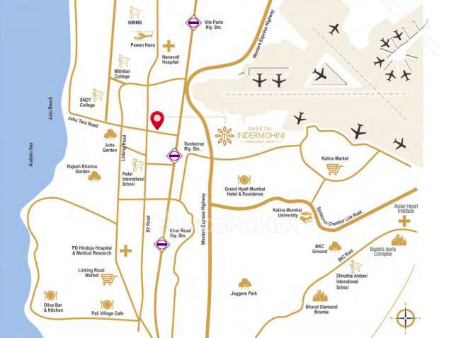 2 BHK Flat In Dgs Sheetal Inder Mohini For Sale  In Santacruz West