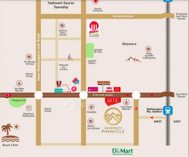 2 BHK Flat In Sanskruti Pinnacle For Sale  In Nalasopara West