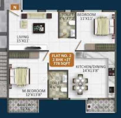 2 BHK Flat In Shree Krishna Lakefront For Sale  In Krishnarajapuram