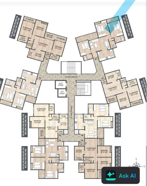 3 BHK Flat In Mangalam Lifepark, Moshi For Sale  In Moshi