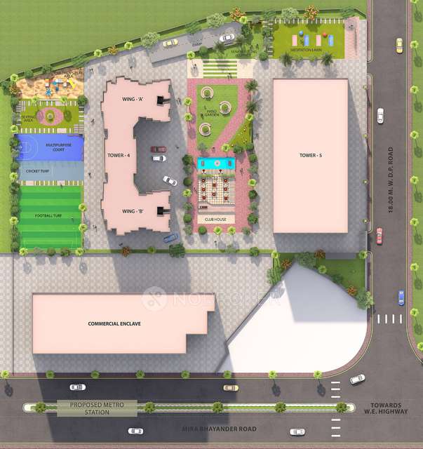 2 BHK Flat In Space Residence Ii For Sale  In Mira Road