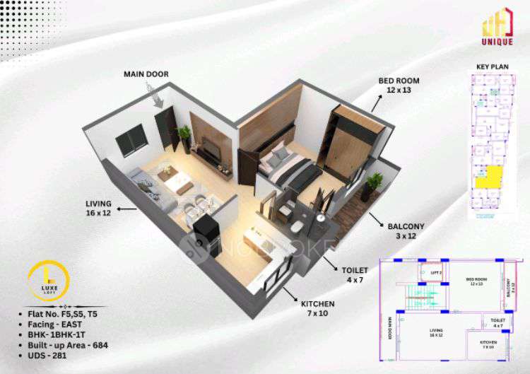 2 BHK Flat In Luxe Loft For Sale  In East Tambaram, Tambaram