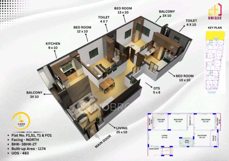 2 BHK Flat In Luxe Loft For Sale  In East Tambaram, Tambaram