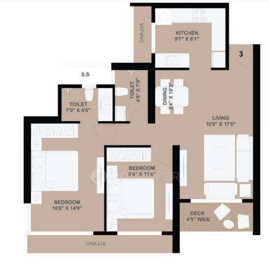 2 BHK Flat In Satyam Le 36 For Sale  In Navi Mumbai