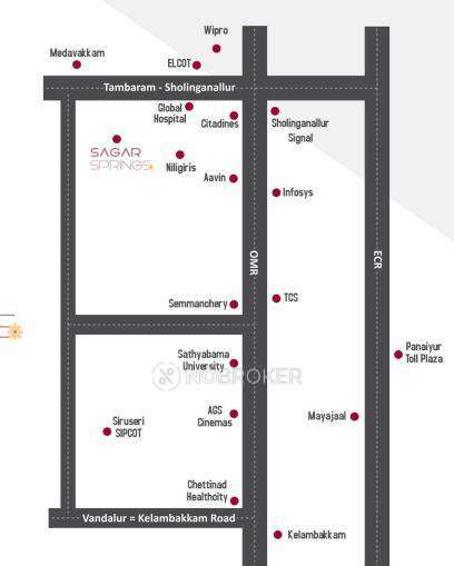 2 BHK Flat In Sagar Springs For Sale  In Sholinganallur